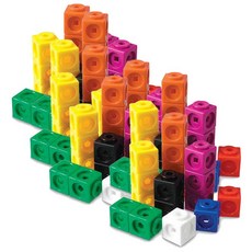 Learning Resources 數智方塊積木 Set 100入 - 可按壓組裝, 進行數學活動, LR-Counters(A), 1組