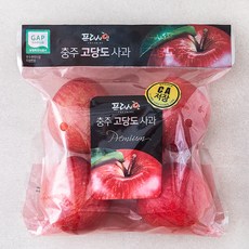 프레샤인 GAP 인증 충주 고당도 CA저장 사과, 1.3kg(중과, 4~6입), 1개