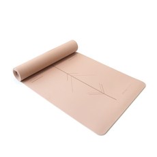 아사나 TPE 센터라인 요가매트 6mm, 모카 베이지