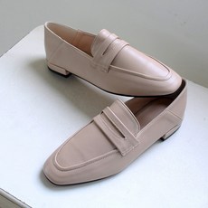 파이 여성용 스퀘어토 뒷절개 페니 로퍼 2cm PR_1005