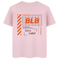 베이직라벨 오렌지레터링 W 반팔 티셔츠 BED_5002