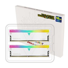 V-Color 16GB DDR4 3600 CL18 PRISM PRO RGB WHITE 데스크탑용, TL8G36818D-E6PRWWK
