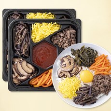 슈퍼키친 바로만든 소고기나물 비빔밥 재료, 210g, 2개