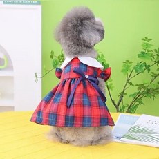 Coco Studio Pet Coco London 格紋一件, 1個, 紅色
