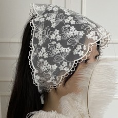Style Planet洛可可蕾絲三角頭巾