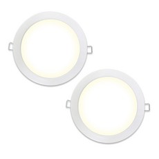 가온엘이디 15W LED 다운라이트 DS, 화이트(센서등), 주백색(조명), 2개