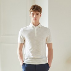 마에스트로투모로우 남성용 슬럽 폴로넥 반팔 티셔츠 MATS2B954