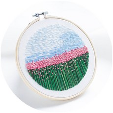 法式刺繡組, 1套, 花園 - 粉紅色