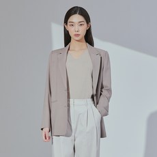 미쏘 여성용 린넨라이크 싱글 자켓