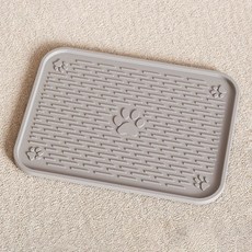 파스텔펫 고양이 사막화 방지 실리콘 매트, 그레이, 1개