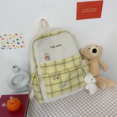 체크 포인트 귀염 터지는 백팩