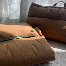 모또 고밀도워싱 낮잠세트, camel brown