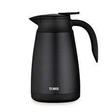 TUMS Vivienne 保溫保冷壺，1500毫升 不鏽鋼雙層真空壺, 黑色, 1.5L, 1個