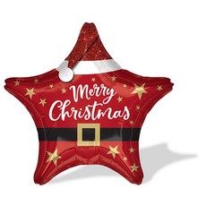 와우파티코리아 산타 크리스마스 스타 은박풍선, 혼합색상, 5개