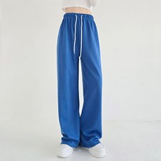 女款合身藝術長腿腰帶寬褲M