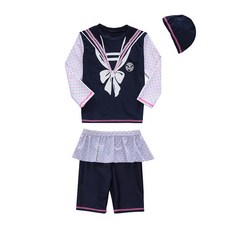 비보비니아 여아용 마린 래쉬가드 3종 세트