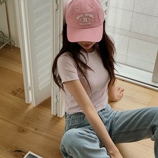 여성용 베이직 라운드넥 크롭티
