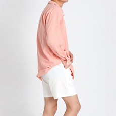 카멜 린넨 4부 반바지