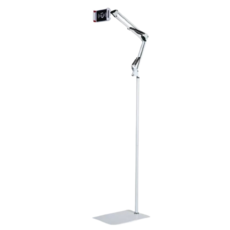LYDCompany 침대 스마트폰 테블릿 자바라 거치대 스탠드 직선형 175cm, 화이트