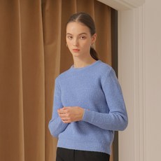엽페 여성용 MOHAIR COLOR KNIT