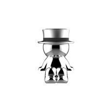 디씨네트워크 차량용 자석 거치대 엣지형, 1개, 실버