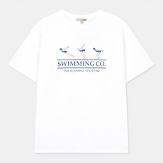 스파오 여성용 COOLTECH Swimming 일러스트 반팔티 SPRPC26G90