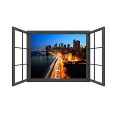 창문풍경스티커