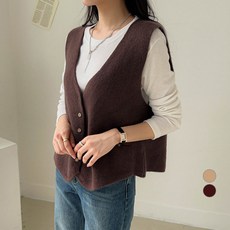 2nd Ground 女款厚V領針織背心 SG49996