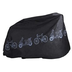 灰色摩登自行車電動自行車保管防雨防水罩, 黑色, 1個