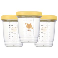 티지엠 에코젠 이유식 보관 용기, 240ml, 허니레몬, 1세트
