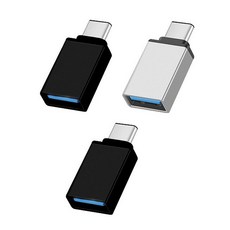 스토리링크 USB3.0 A to C OTG 메탈젠더 블랙 2p + 실버 세트, 블랙, 실버