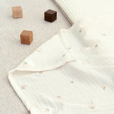 마롤로뜨 유아용 자수 모달 거즈 블랭킷 달콤튤립, FREE(90 x 130 cm) 섬네일