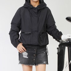 女款 PTW 兩口袋連帽風衣