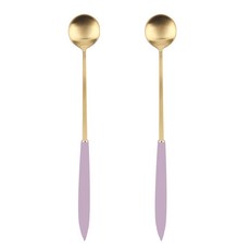 보겐 국산 스텔라 골드 롱스푼, 다크핑크, 2개 다크핑크, 2개