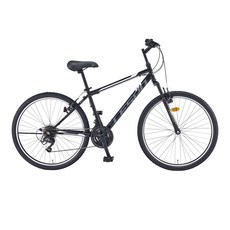레스포 탑포스 SF 21단 66.04cm 자전거 + 무료 조립 쿠폰, 블랙 + 화이트, 169cm