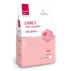 네츄럴랩 케어3 유기농 70% 강아지 기능성사료, 피부/알러지 케어, 6kg, 1개