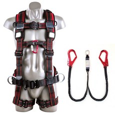 KUKJE SAFETY X型彈力雙掛繩安全吊帶, 1組
