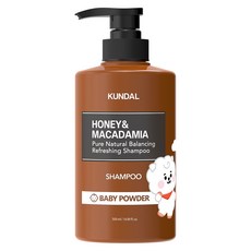 쿤달 BT21 네이처 샴푸 베이비파우더향, 1개, 500ml