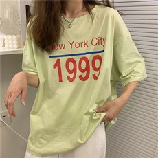 Newyork City 1999 캔디 컬러 임산부 반소매 티셔츠