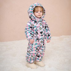 milkmile 迪士尼兒童米奇朋友滑雪服