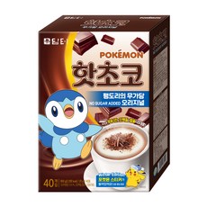 담터 포켓몬 핫초코 팽도리의 무가당 오리지널 40p, 20g, 40개입, 1개