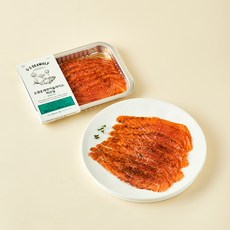 OZEN 훈제연어 슬라이스 허브 딜 (냉장), 1개, 180g