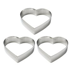 Moose Ring Heart Cake Mold No.2, 3個
