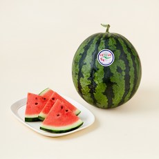 프리미엄 우곡 그린 수박, 6kg 미만, 1개