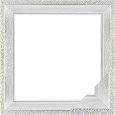 Nuni相框 高級型木質薄復古布料型鑲鑽十字繡相框 40*40cm SF08, 純銀