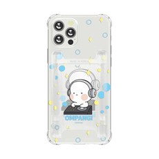옴팡이 멜로 클리어 카드 슬롯 + 젤하드 아머 휴대폰 케이스