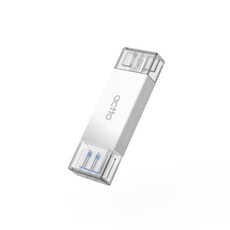 엑토 TF SD카드 USB 3.2 C타입 듀얼 OTG 멀티 카드리더기, OTG-10, 화이트, 1개