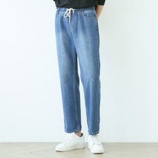 블루포스 남성용 데비런 와이드 밴딩 청바지