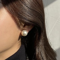 ellajour 女性大珍珠耳環 14mm