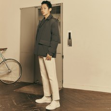 마인드브릿지 남성용 테이퍼드에크루크롭 데님 팬츠 MVDP6151